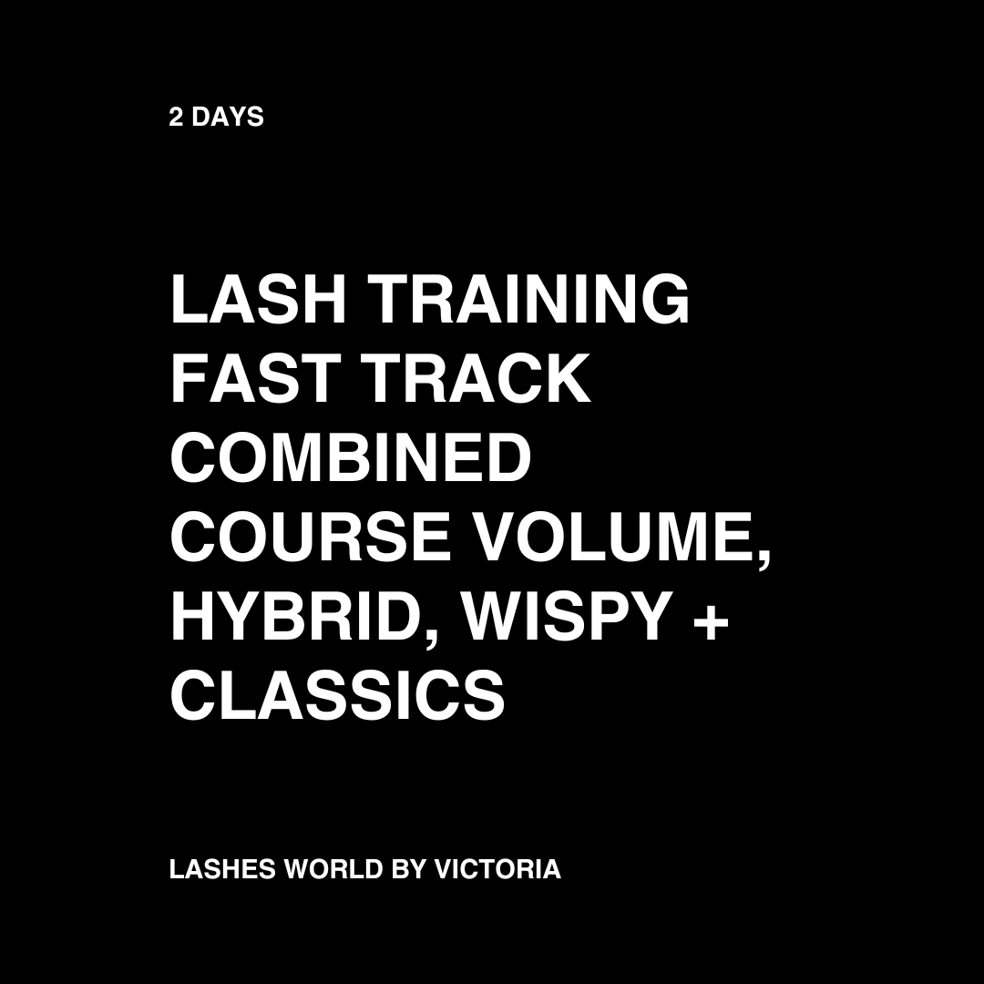 COMBINED 3-1 FAST TRACK EYELASH EXTENSION COURSE: CLASSIC, HYBRID, RUSSIAN